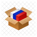Russia Isometric Box Icon