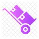 Box Trolley Box Cart Delivery Trolley Icon