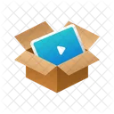 Media Isometric Box Icon