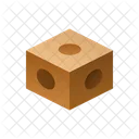 구멍이 있는 상자 아이소메트릭 상자 아이콘