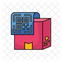Box with QR code  Icon