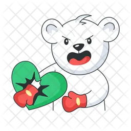 Urso de boxe  Ícone