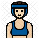 Boxer Boxing Woman Occupation Female Icon
