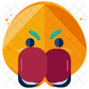 Boxer Emoji Face Icon