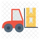 Boxes Delivery Forklift Icon