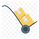 Boxes Delivery Handtruck Icon