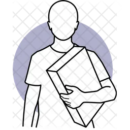 Boxes In Hand  Icon