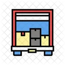 Boxes Upload Truck Icon