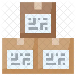 Boxes Qr Code  Icon