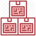 Boxes Qr Code  Icon