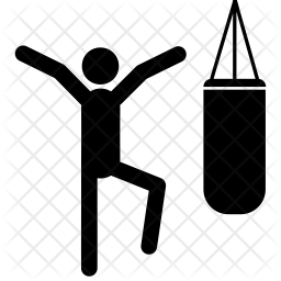Boxing Icon - Download in Glyph Style