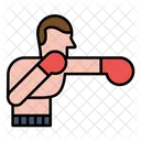 Sport Fight Boxer Icon