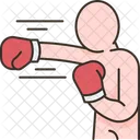 Boxing Punch Fight Icon