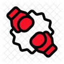 Boxing Battle Gloves Match Icon