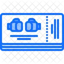 Boxing Fight Ticket Boxing Ticket Ticket Icon