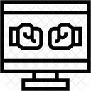 Boxing Battle Royale Fighting Game Symbol