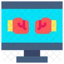 Boxing Battle Royale Fighting Game Symbol