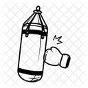 Boxsack Schlagen Sparring Symbol