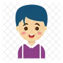 Boy Character Kids Icon