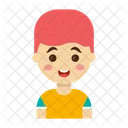 Boy Cartoon Character Icon