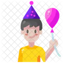 Boy Balloon Child Icon