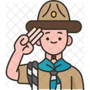 Boy Scout Fingers Icon