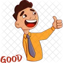 Boy Agreeing  Icon