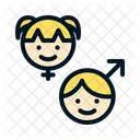 Boy and girl  Icon