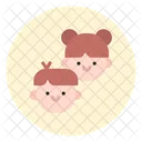 Kids Boy And Girl Girl Icon