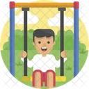 Swing Boy Child Icon
