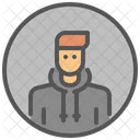 Hoodie Casual Male Icon