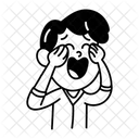 Boy Crying Weeping Sad Icon