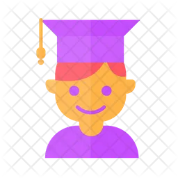 Boy graduation student  Icon