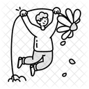 Boy Hanging  Icon