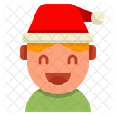 Boy Christmas Kid Icon