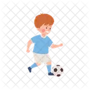 Soccer Boy Playing Icon