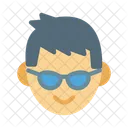 Boy Cool Hairstyle Icon