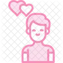 Boy Love Valentinesday Icon