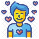Boy In Love Lover Man Icon