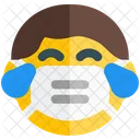 Boy Joy Emoji With Face Mask Emoji アイコン
