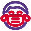 Boy Joy Emoji With Face Mask Emoji Icon