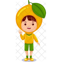 Boy kids lemon character  Icon