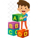 Alphabet Education Boy Icon