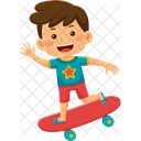 Boy Skateboard Fun 아이콘