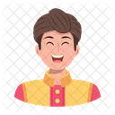 Boy Laughing  Icon