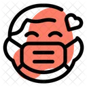 Boy Love Emoji With Face Mask Emoji Icon