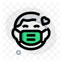 Boy Love Emoji With Face Mask Emoji Icon