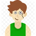 Boy Monocle Monocle Curious Icon