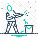 Boy Playing Holi  Icon