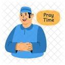 Boy Pray Islam Moslem Icon